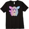 imageFurby Retro Neon Gradient Big Cute Portrait Premium TShirtBlack