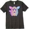 imageFurby Retro Neon Gradient Big Cute Portrait Premium TShirtDark Heather Grey