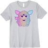 imageFurby Retro Neon Gradient Big Cute Portrait Premium TShirtHeather Grey