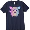 imageFurby Retro Neon Gradient Big Cute Portrait Premium TShirtNavy Blue