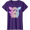 imageFurby Retro Neon Gradient Big Cute Portrait TShirtPurple