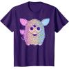 imageFurby Retro Neon Gradient Big Cute Portrait TShirtPurple