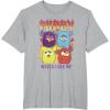 imageFurby Vintage Classic World Tour Rainbow Neon Rock Poster TShirtHeather Grey