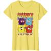 imageFurby Vintage Classic World Tour Rainbow Neon Rock Poster TShirtLemon Yellow