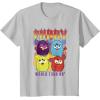 imageFurby Vintage Classic World Tour Rainbow Neon Rock Poster TShirtSilver Grey