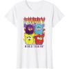 imageFurby Vintage Classic World Tour Rainbow Neon Rock Poster TShirtWhite