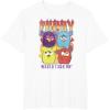 imageFurby Vintage Classic World Tour Rainbow Neon Rock Poster TShirtWhite