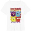 imageFurby Vintage Classic World Tour Rainbow Neon Rock Poster TShirtWhite