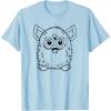 imageFurby Classic Toy Outline Vintage Smiling Portrait TShirtBaby Blue
