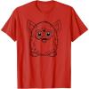 imageFurby Classic Toy Outline Vintage Smiling Portrait TShirtRed