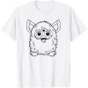 imageFurby Classic Toy Outline Vintage Smiling Portrait TShirtWhite