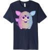 imageFurby Retro Neon Gradient Big Cute Portrait Premium TShirtNavy Blue