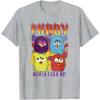 imageFurby Vintage Classic World Tour Rainbow Neon Rock Poster TShirtHeather Grey