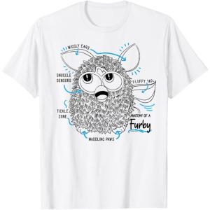 imageFurby Anatomy Of A Furby Retro Textbook Diagram TShirtWhite