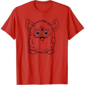 imageFurby Classic Toy Outline Vintage Smiling Portrait TShirtRed