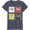 imageFurby Different Emotions Vintage Box Up TShirtHeather Blue