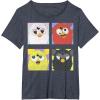 imageFurby Different Emotions Vintage Box Up TShirtHeather Blue