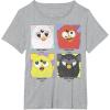 imageFurby Different Emotions Vintage Box Up TShirtHeather Grey