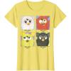 imageFurby Different Emotions Vintage Box Up TShirtLemon Yellow