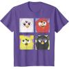 imageFurby Different Emotions Vintage Box Up TShirtPurple Heather