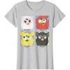 imageFurby Different Emotions Vintage Box Up TShirtSilver Grey