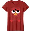imageFurby Retro Big Red Smiling Face TShirtCranberry Red