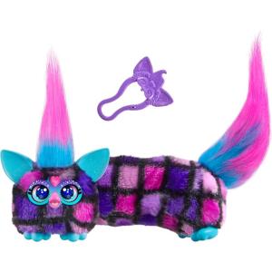 imageFURBY DJ Furblets DisCoDazz Mini Electronic Plush Toy with Funny Stretchable Sound Effects ampamp Music Speaks Furbish Pink Purple ampamp BlackDJ Furblet