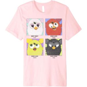 imageFurby Different Emotions Vintage Box Up Premium TShirtPink
