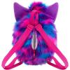 imageConcept One Furby Plush Backpack Purple Mini Handbag with Adjustable Shoulder Straps Pink