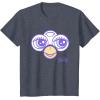imageFurby Big Cute Face Big Chest Frame Logo TShirtHeather Blue
