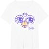 imageFurby Big Cute Face Big Chest Frame Logo TShirtWhite