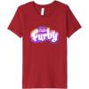 imageFurby Club Furby Colorful Gradient Furry Logo Premium TShirtCranberry Red