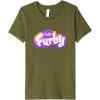 imageFurby Club Furby Colorful Gradient Furry Logo Premium TShirtOlive Green