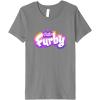imageFurby Club Furby Colorful Gradient Furry Logo Premium TShirtSlate Grey