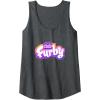 imageFurby Club Furby Colorful Gradient Furry Logo Tank TopDark Heather Grey