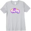 imageFurby Club Furby Colorful Gradient Musical Notes Furry Logo Premium TShirtHeather Grey