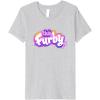 imageFurby Club Furby Colorful Gradient Musical Notes Furry Logo Premium TShirtHeather Grey