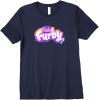 imageFurby Club Furby Colorful Gradient Musical Notes Furry Logo Premium TShirtNavy Blue