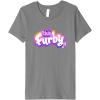 imageFurby Club Furby Colorful Gradient Musical Notes Furry Logo Premium TShirtSlate Grey