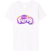 imageFurby Club Furby Colorful Gradient Musical Notes Furry Logo Premium TShirtWhite