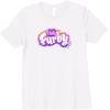 imageFurby Club Furby Colorful Gradient Musical Notes Furry Logo Premium TShirtWhite
