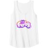 imageFurby Club Furby Colorful Gradient Musical Notes Furry Logo Tank TopWhite