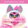 imageFurby Hasbro Girls Cosplay Pullover Hoodie Cozy Sherpa Toddler to Big Kid Sizes 4T  1416Pink  Blue  Yellow Tiedye