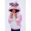 imageFurby Hasbro Girls Cosplay Pullover Hoodie Cozy Sherpa Toddler to Big Kid Sizes 4T  1416Pink  Blue  Yellow Tiedye