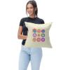 imageNorthwest Throw Pillow Square Furby DoodleCartoon Floral