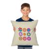 imageNorthwest Throw Pillow Square Furby DoodleCartoon Floral