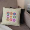 imageNorthwest Throw Pillow Square Furby DoodleCartoon Floral