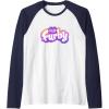 imageFurby Club Furby Colorful Gradient Furry Logo Raglan Baseball TeeNavy BlueWhite
