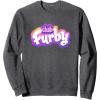 imageFurby Club Furby Colorful Gradient Furry Logo SweatshirtDark Heather Grey