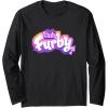 imageFurby Club Furby Colorful Gradient Musical Notes Furry Logo Long Sleeve TShirtBlack